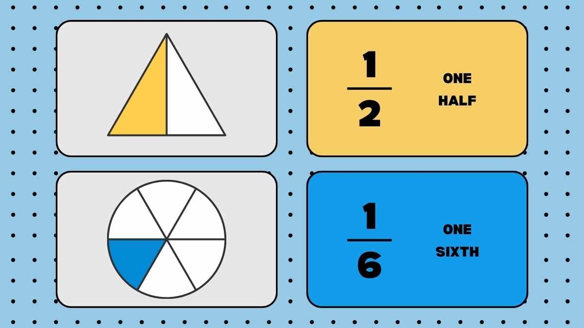 ジオメトリックな分数フラッシュカード - slide 8