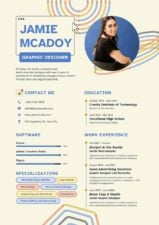 Geometric Graphic Design Resume