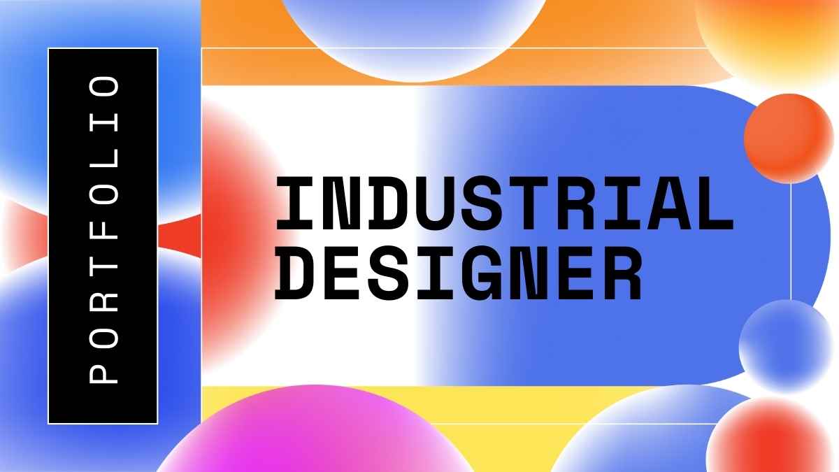 Modern Geometric Industrial Designer Slides - slide 1