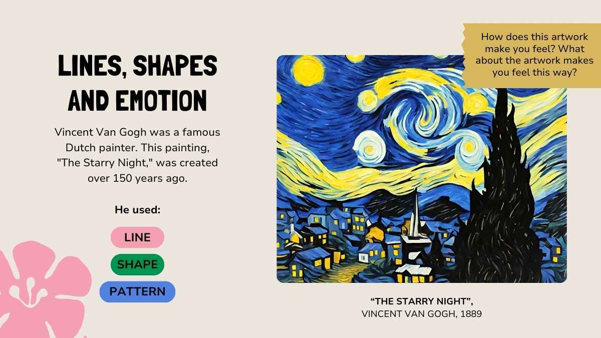 Geometric Introduction to Line, Shape and Pattern Lesson - slide 13