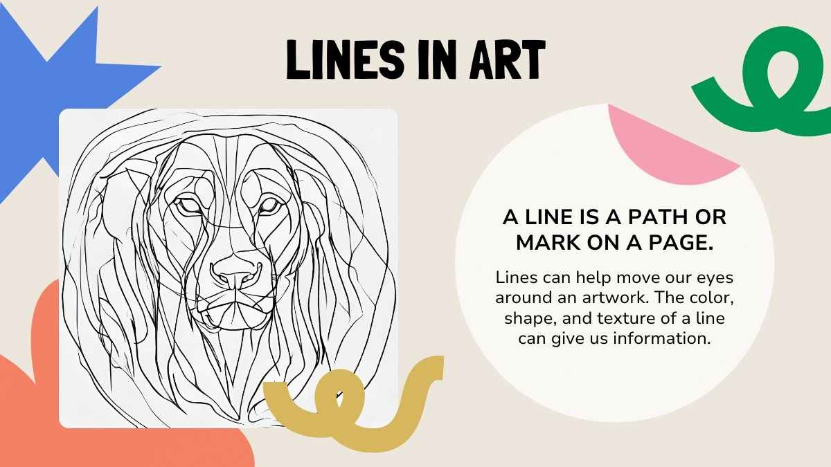 Geometric Introduction to Line, Shape and Pattern Lesson - slide 7