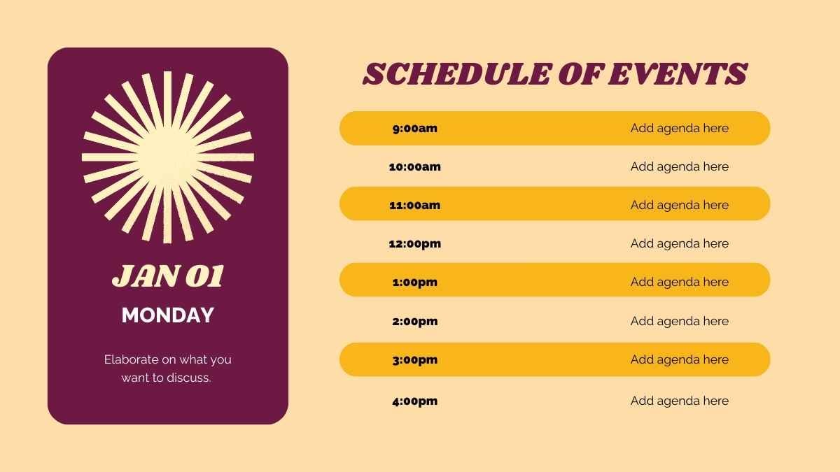 Slides de Calendário Diário Geométrico de Janeiro - deslizar 8