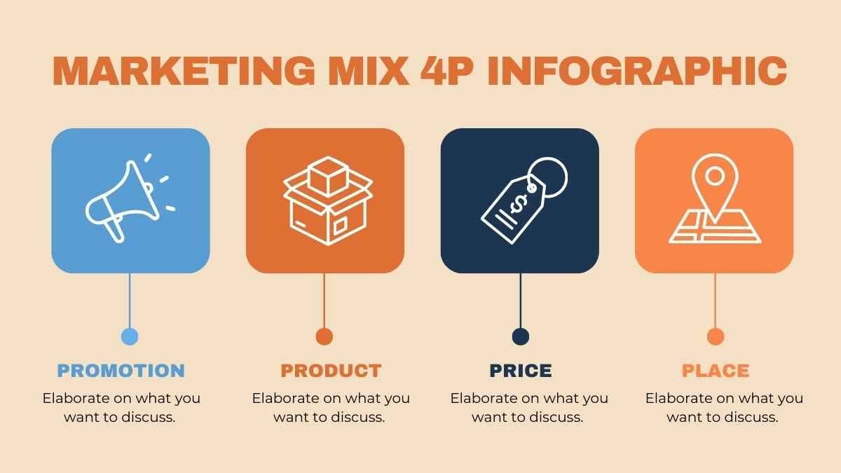 Geometric Marketing Mix 4P Infographic Slides - slide 8