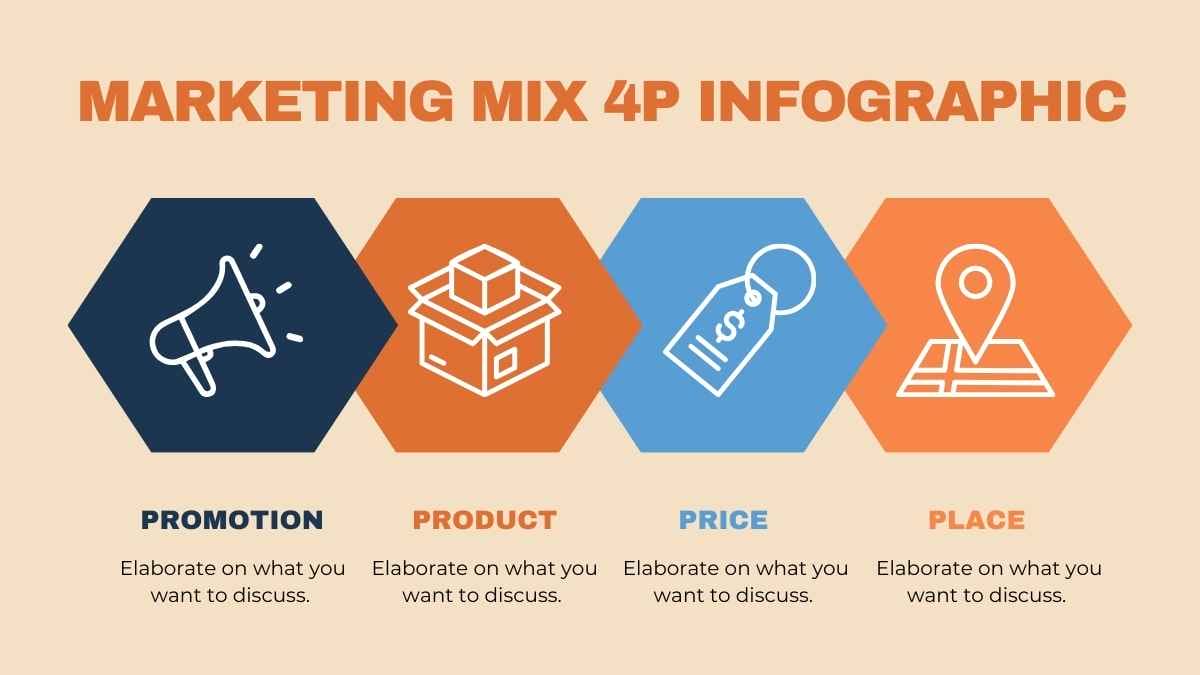 Geometric Marketing Mix 4P Infographic Slides - slide 10