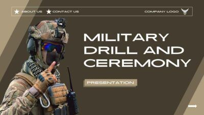 Geometric Military Drill And Ceremony Slides