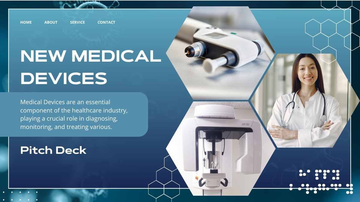 Geometric New Medical Devices Pitch Deck - diapositiva 1