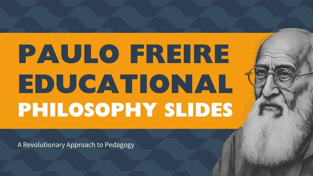 Geometric Paulo Freire Educational Philosophy Slides - slide 1