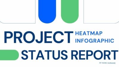 Geometric Project Status Report Heat Map Infographic