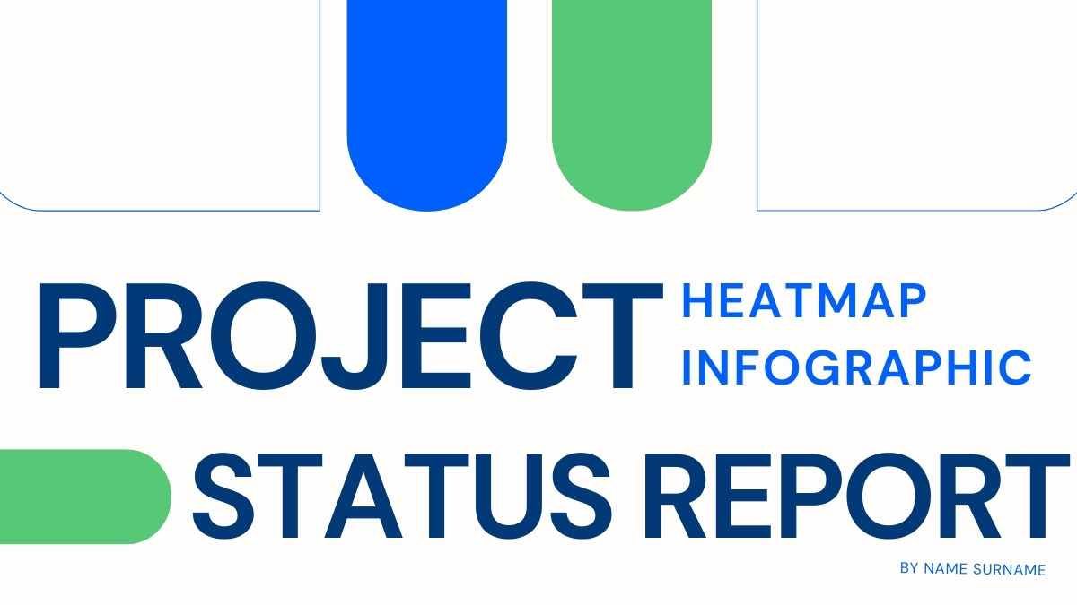 Geometric Project Status Report Heat Map Infographic - diapositiva 1