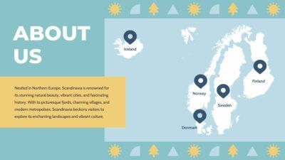 Geometric Scandinavia Travel Guide Slides