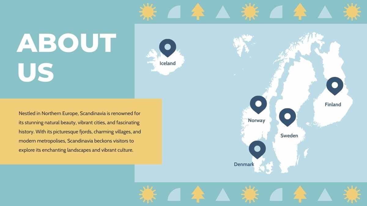 Geometric Scandinavia Travel Guide Slides - slide 5