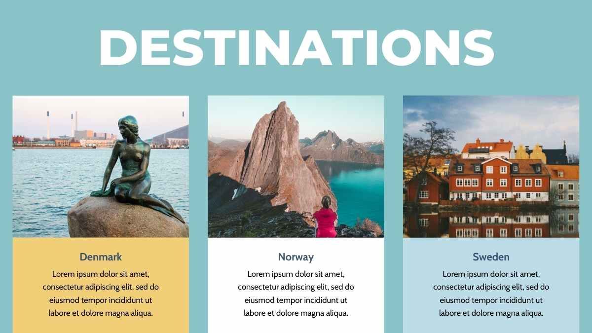 Geometric Scandinavia Travel Guide Slides - diapositiva 11