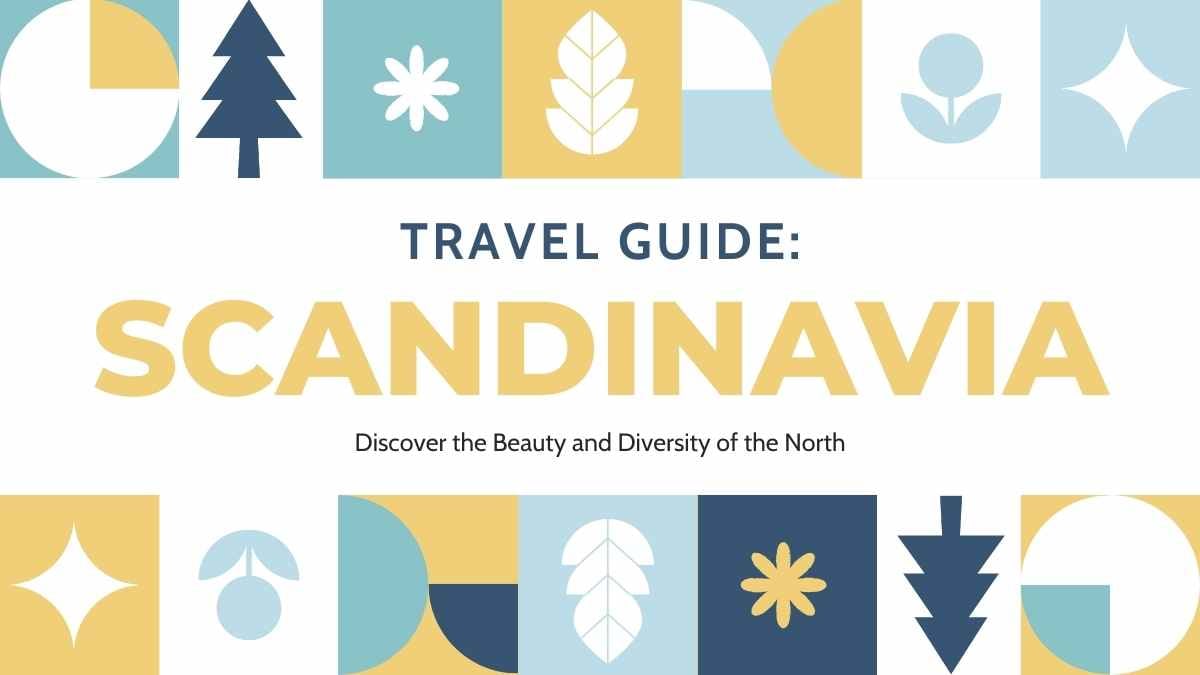 Geometric Scandinavia Travel Guide Slides - slide 1