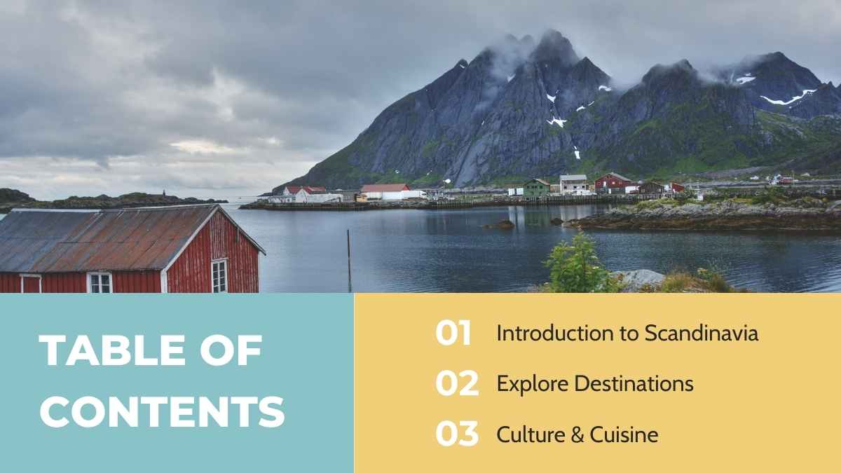 Geometric Scandinavia Travel Guide Slides - slide 2