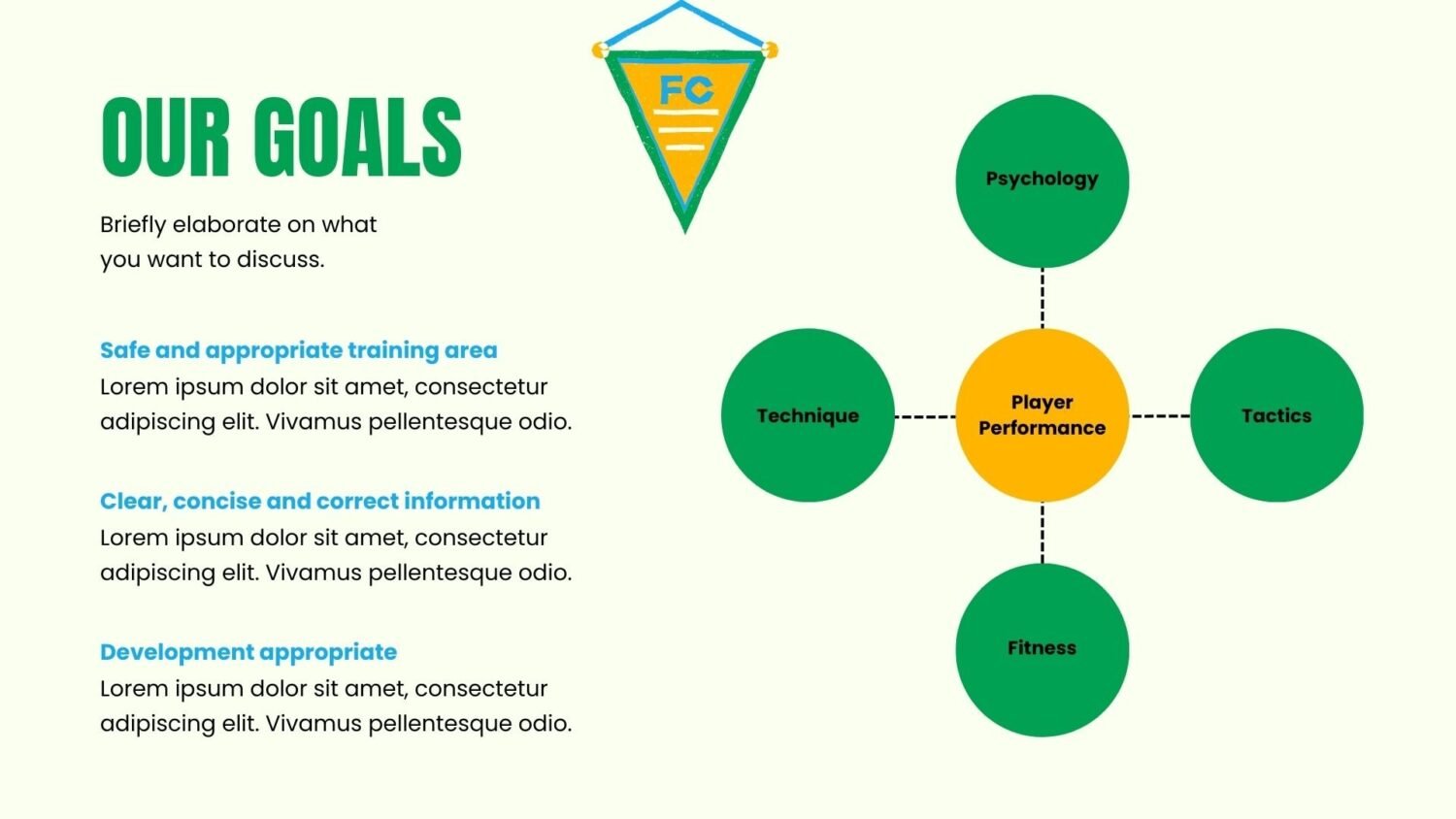 Slides de Clube de Futebol Escolar Geométrico - deslizar 15