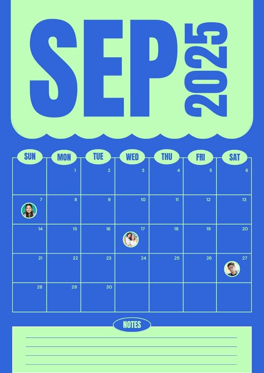 Geometric September Calendar Planner - slide 2