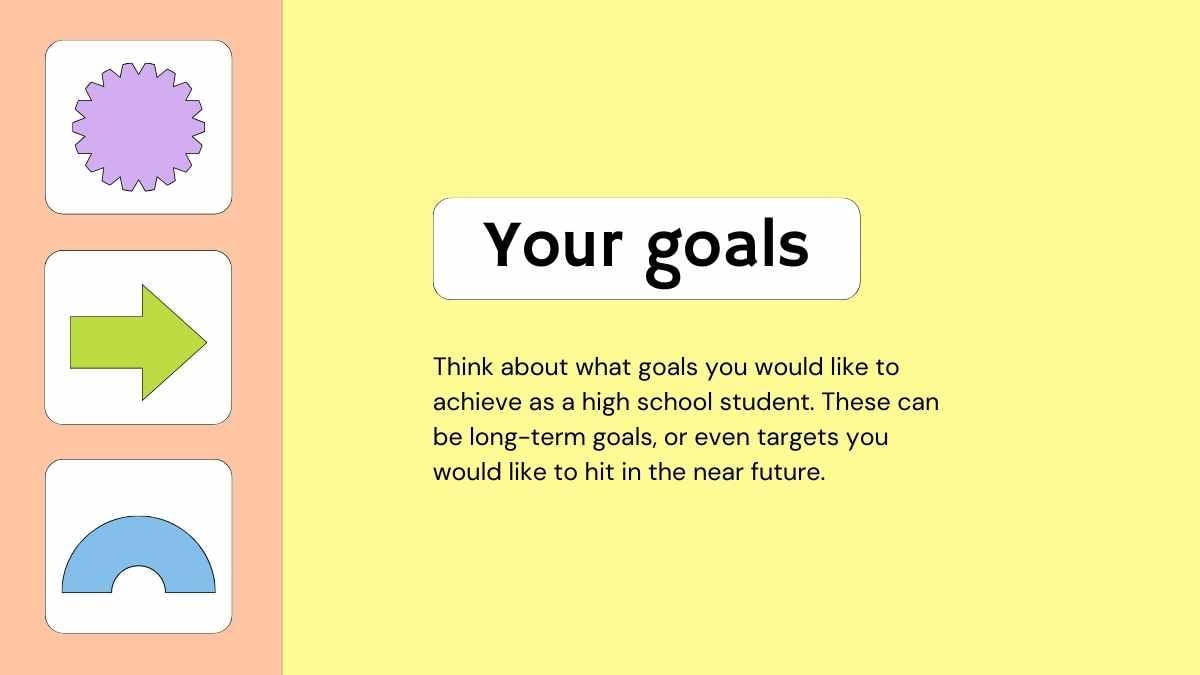 Geometric Student Goal Setting Slides - slide 4