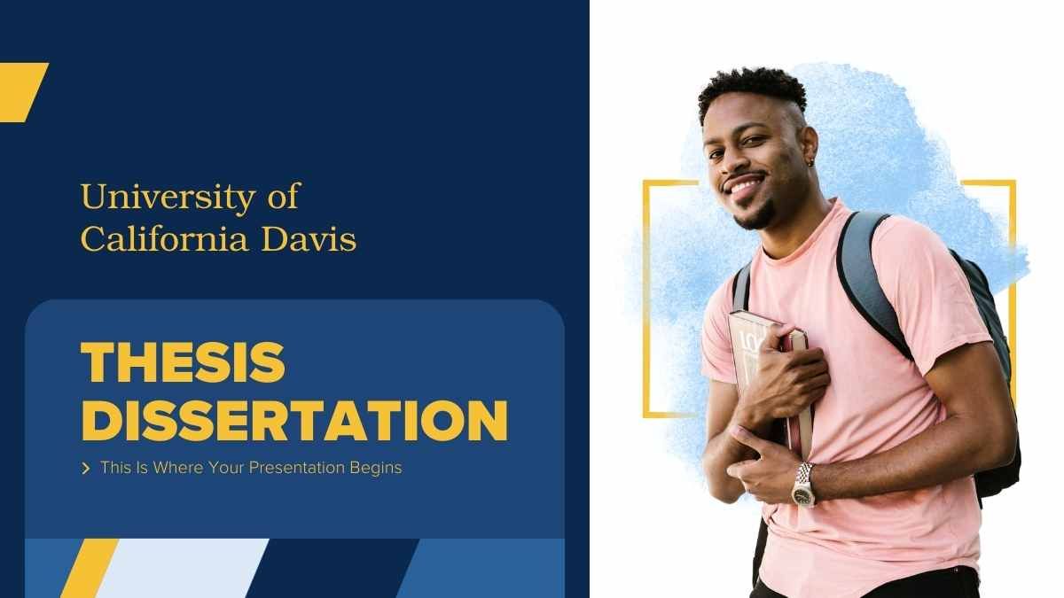 Modern University of California Davis Thesis Dissertation - diapositiva 1