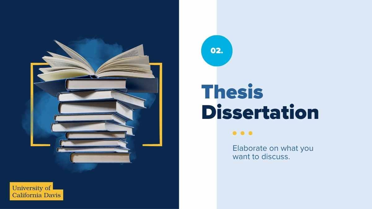 Modern University of California Davis Thesis Dissertation - diapositiva 7