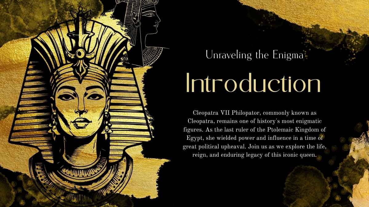 Golden Cleopatra Biography Slides - slide 3