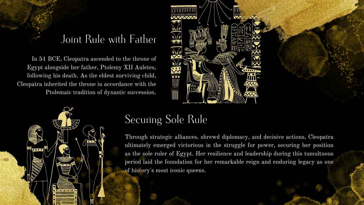 Golden Cleopatra Biography Slides - slide 7