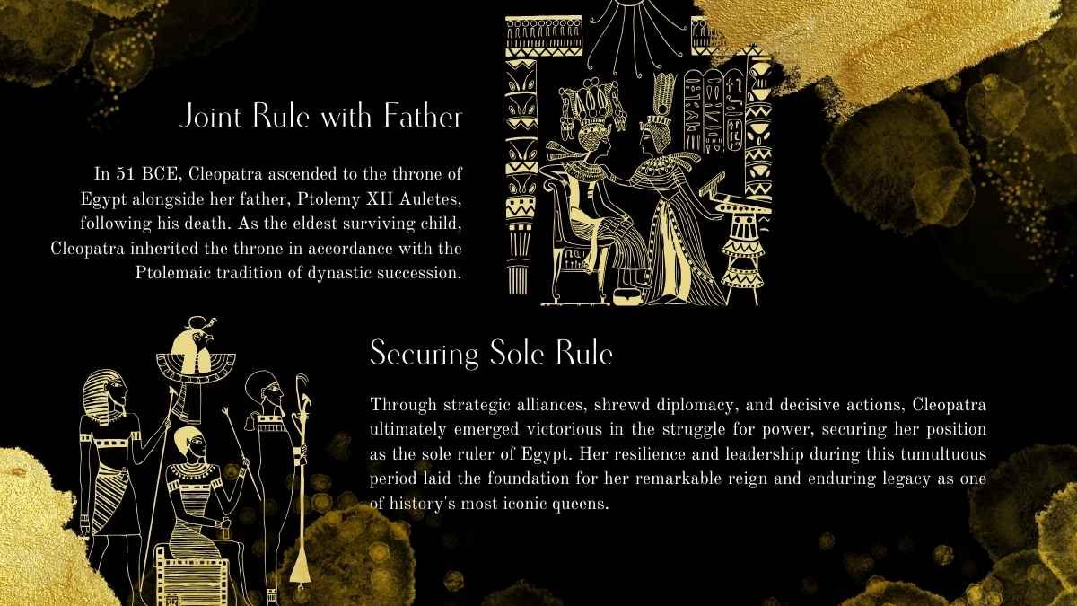 Golden Cleopatra Biography Slides - slide 7