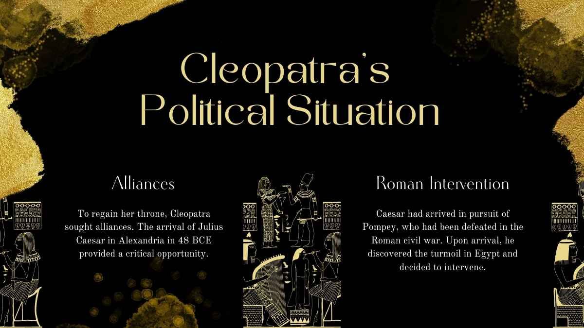 Golden Cleopatra Biography Slides - diapositiva 8