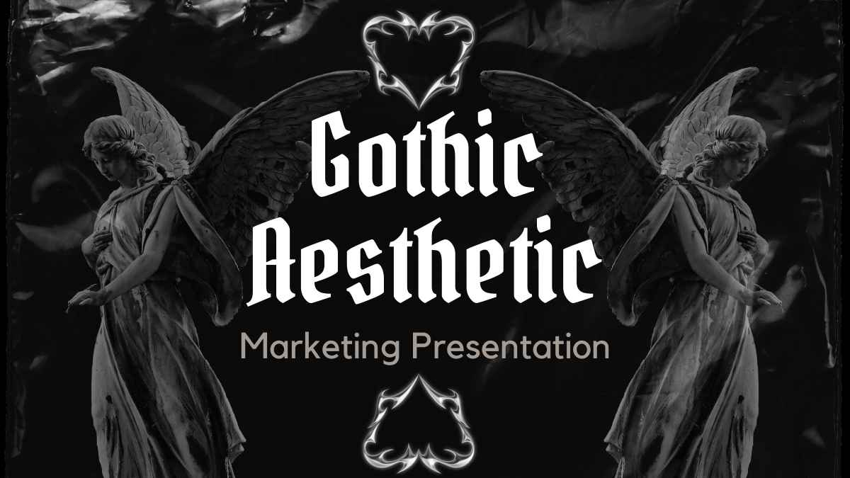 Slides de Marketing com Estética Gótica - deslizar 1