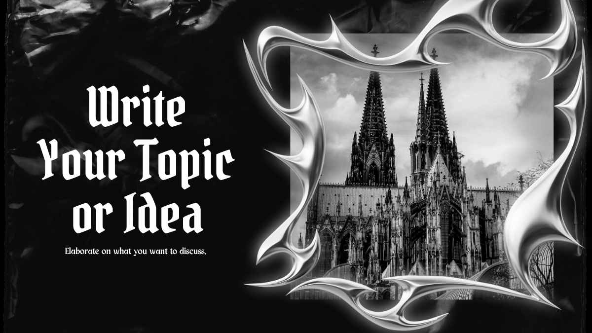 Gothic Aesthetic Marketing Slides - slide 7