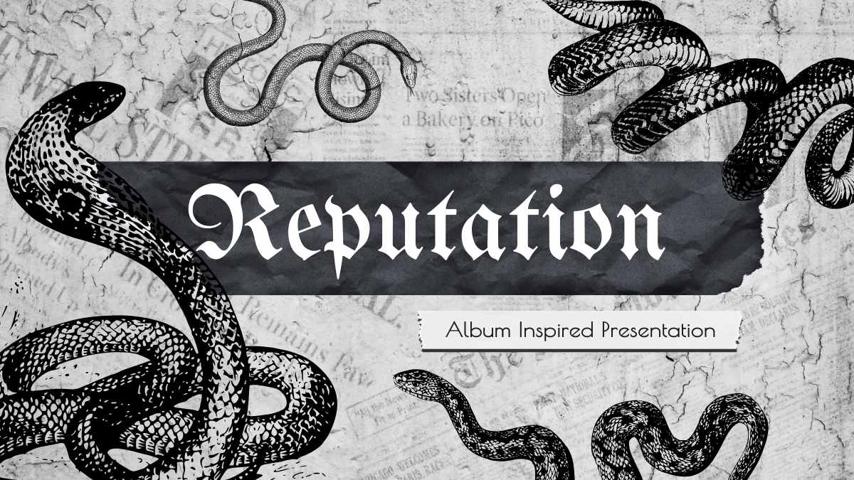 Gothic Reputation Era Taylor Swift Grunge Aesthetic - slide 1