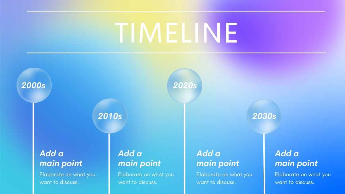 Slide Infografis Timeline untuk Rencana Bisnis Gradien - slide 11