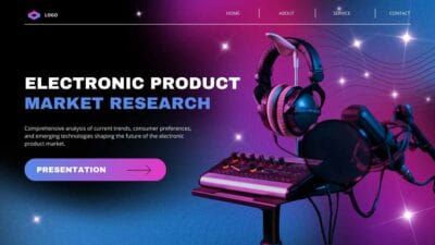 Slides Carnival Google Slides and PowerPoint Template Gradient Electronic Product Market Research Slides 1