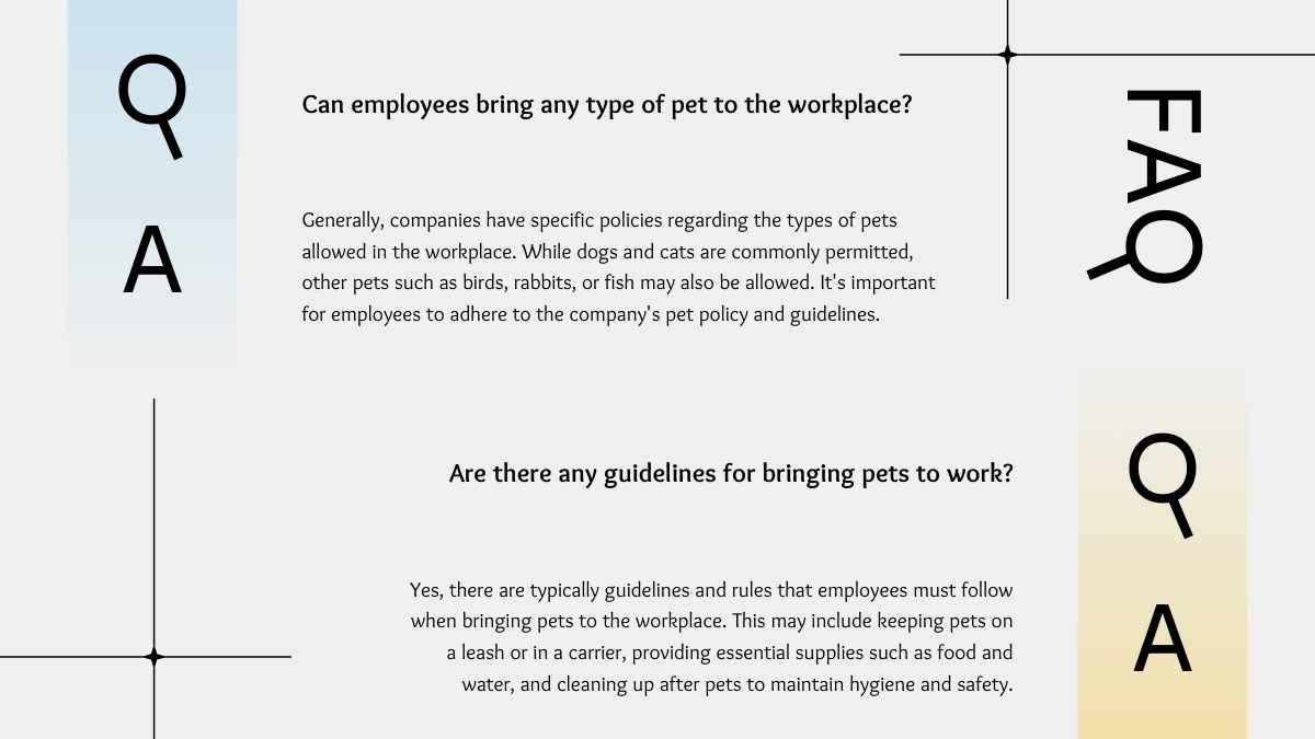 Gradient Minimal Company Pet Friendly Policies Slides - slide 15