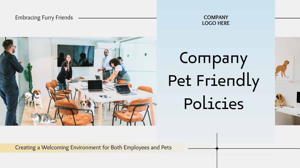 Gradient Minimal Company Pet Friendly Policies Slides - slide 1