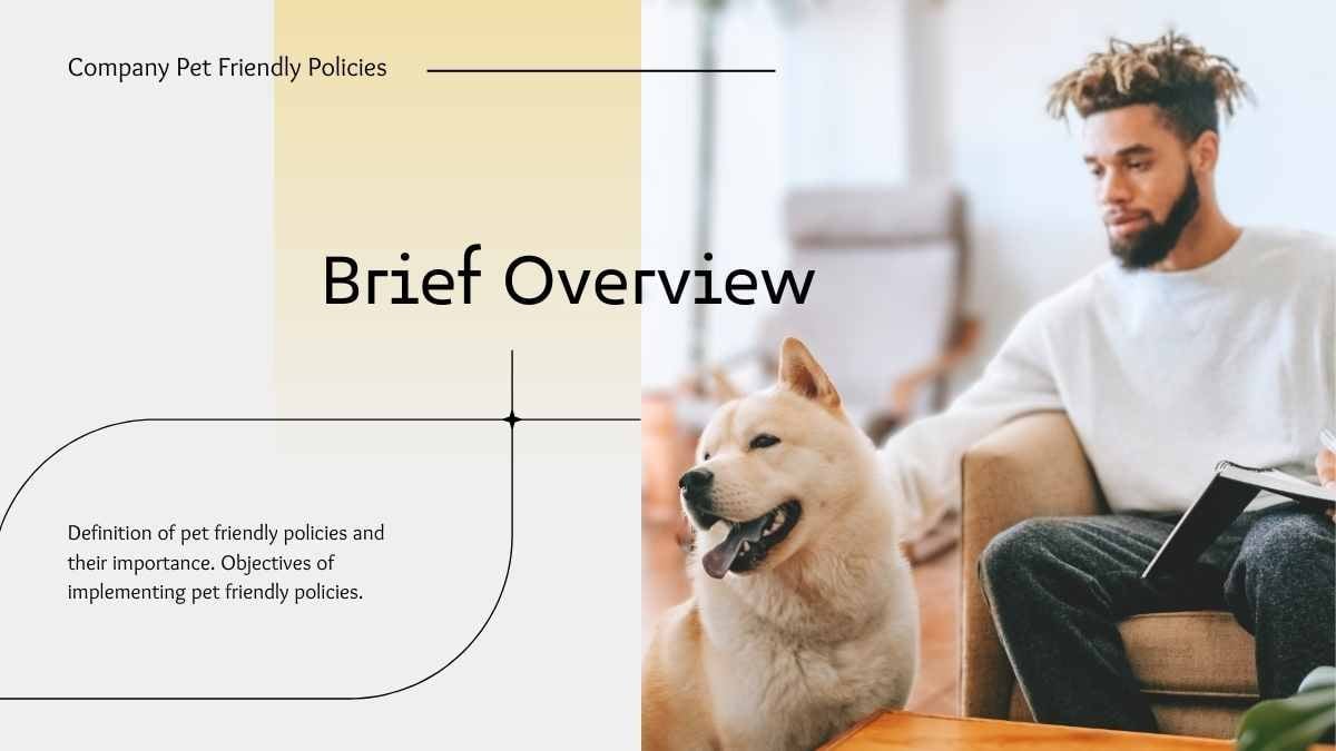 Gradient Minimal Company Pet Friendly Policies Slides - slide 3