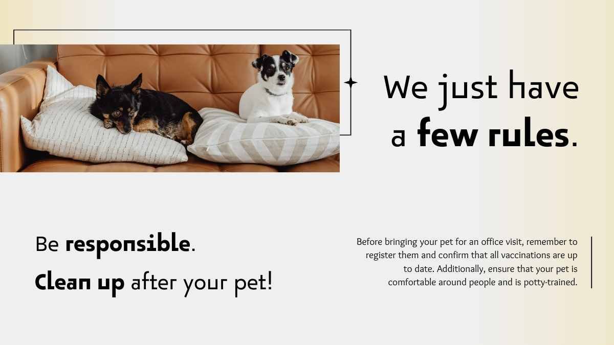 Gradient Minimal Company Pet Friendly Policies Slides - diapositiva 8