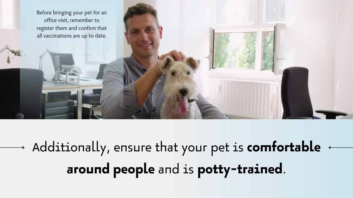 Gradient Minimal Company Pet Friendly Policies Slides - diapositiva 9