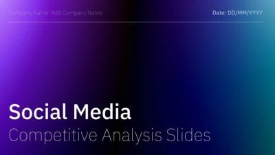 Gradient Social Media Competitive Analysis Slides