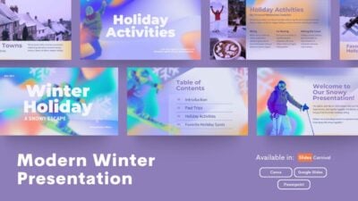 Slides Carnival Google Slides and PowerPoint Template Gradient Winter Holiday 0