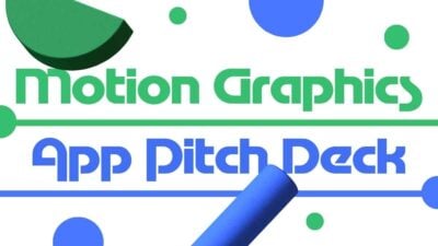 Presentasi Pitch Deck dengan Motion Graphics 3D Geometris