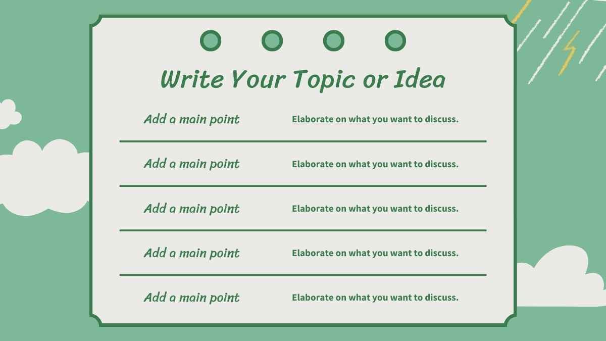 Green Vintage Notebook Science Subject for Middle School Climate and Weather Slides - slide 8