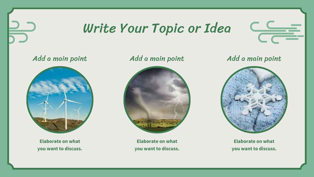 Green Vintage Notebook Science Subject for Middle School Climate and Weather Slides - slide 9