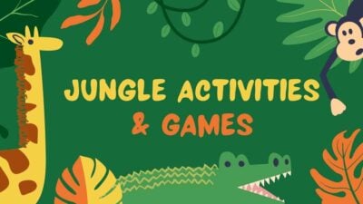 Slides Carnival Google Slides and PowerPoint Template Green Yellow and Orange Illustrative Jungle Activities Games 1