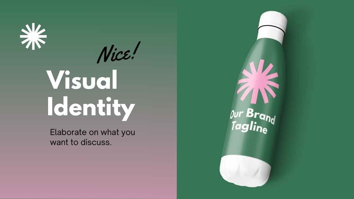 Pink and Green Gradient Branding Kit Slides - slide 12