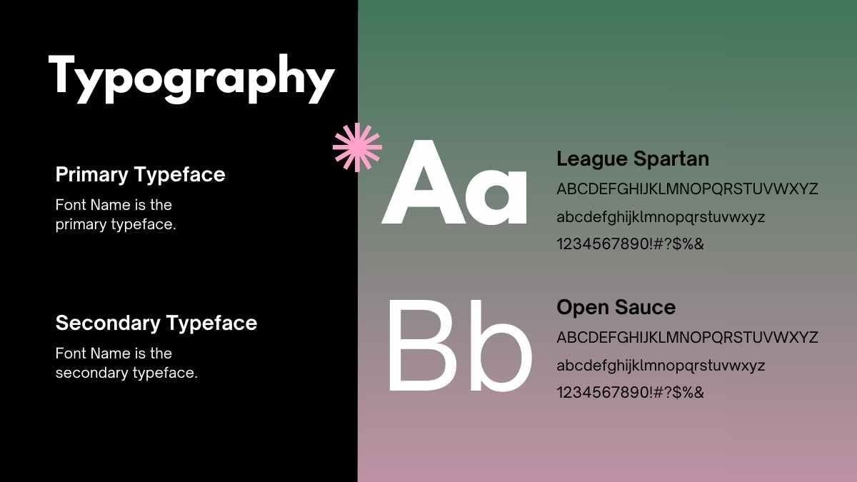 Pink and Green Gradient Branding Kit Slides - slide 15