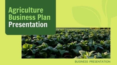 Minimalistic Agriculture Business Plan Slides