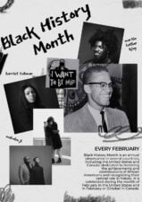 Grunge Black History Month Poster