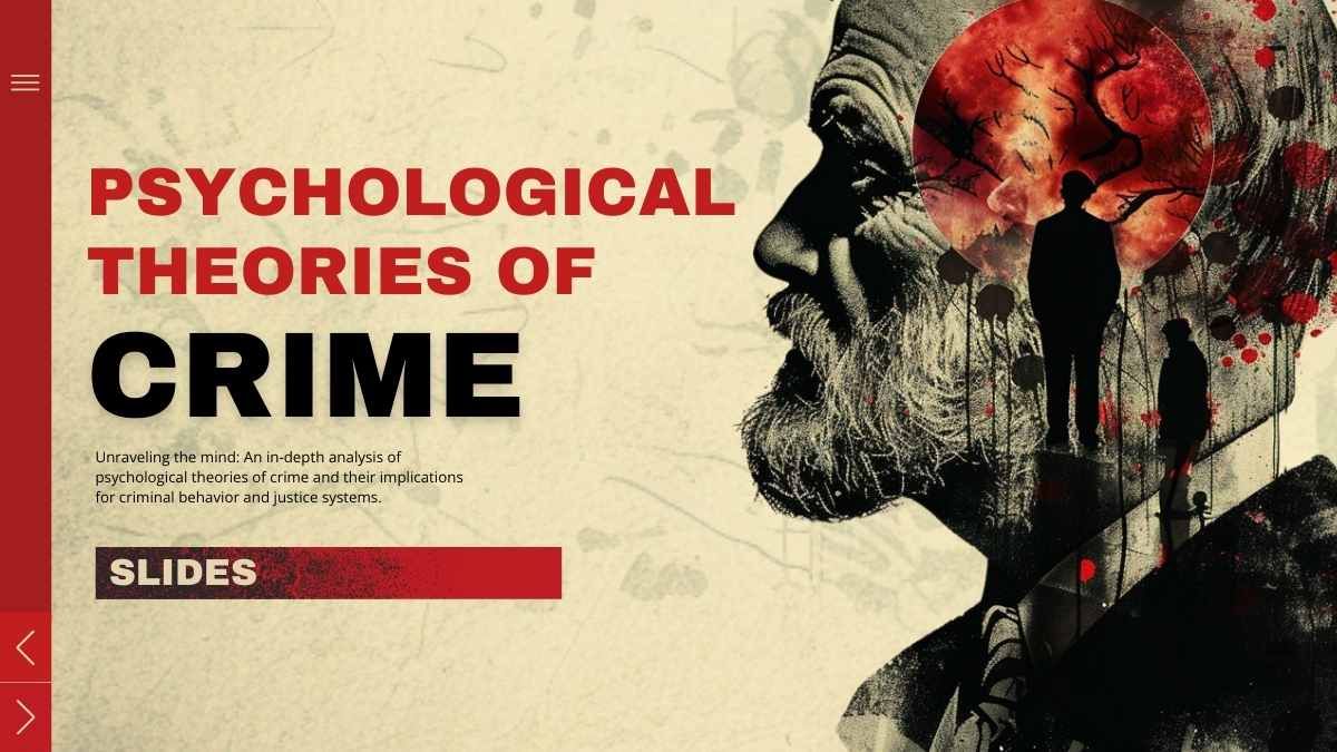 Grunge Psychological Theories Of Crime Slides - diapositiva 1