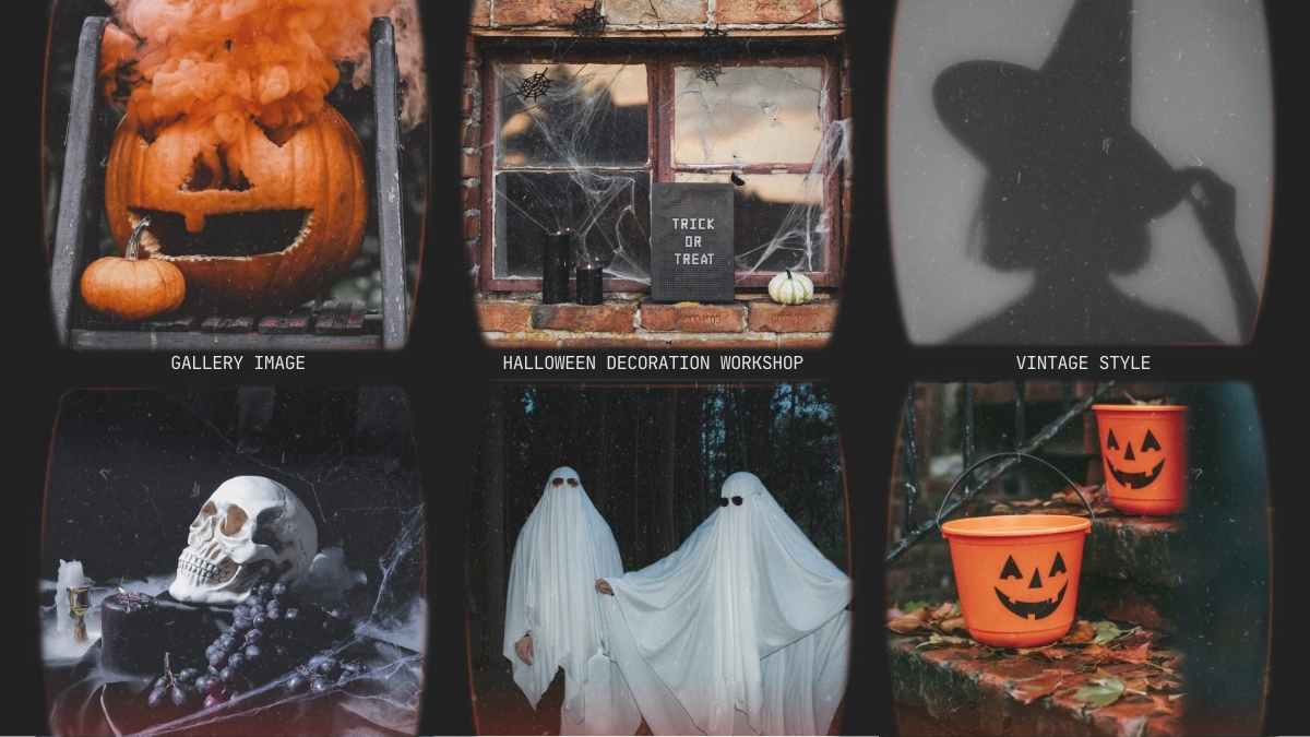 Grunge Retro Halloween Decoration Workshop Slides - slide 11