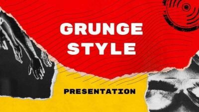 Creative Grunge Style Marketing Slides